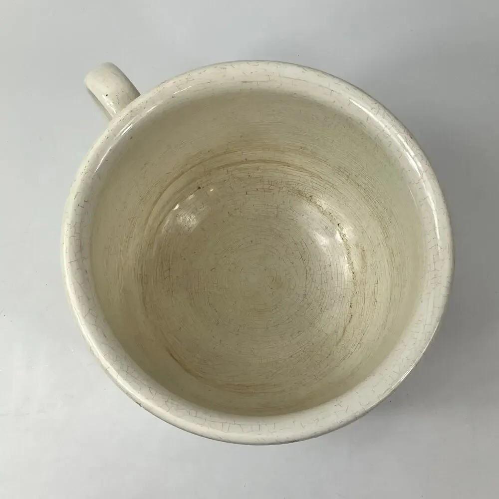 Vintage Boch Belgium Chamber Pot Ironstone Glazed Belgium Ware 6